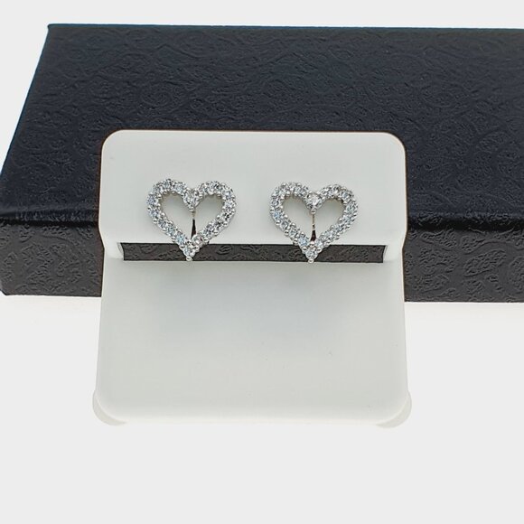 "925 sterling silver luxury CZ earrings for women/girls, Best for gift, RJUS2239 - Picture 4 of 11